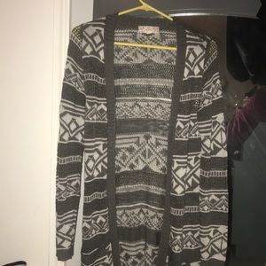 Gray and white Cardigan
